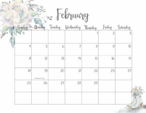 Cute February Calendar 2024
