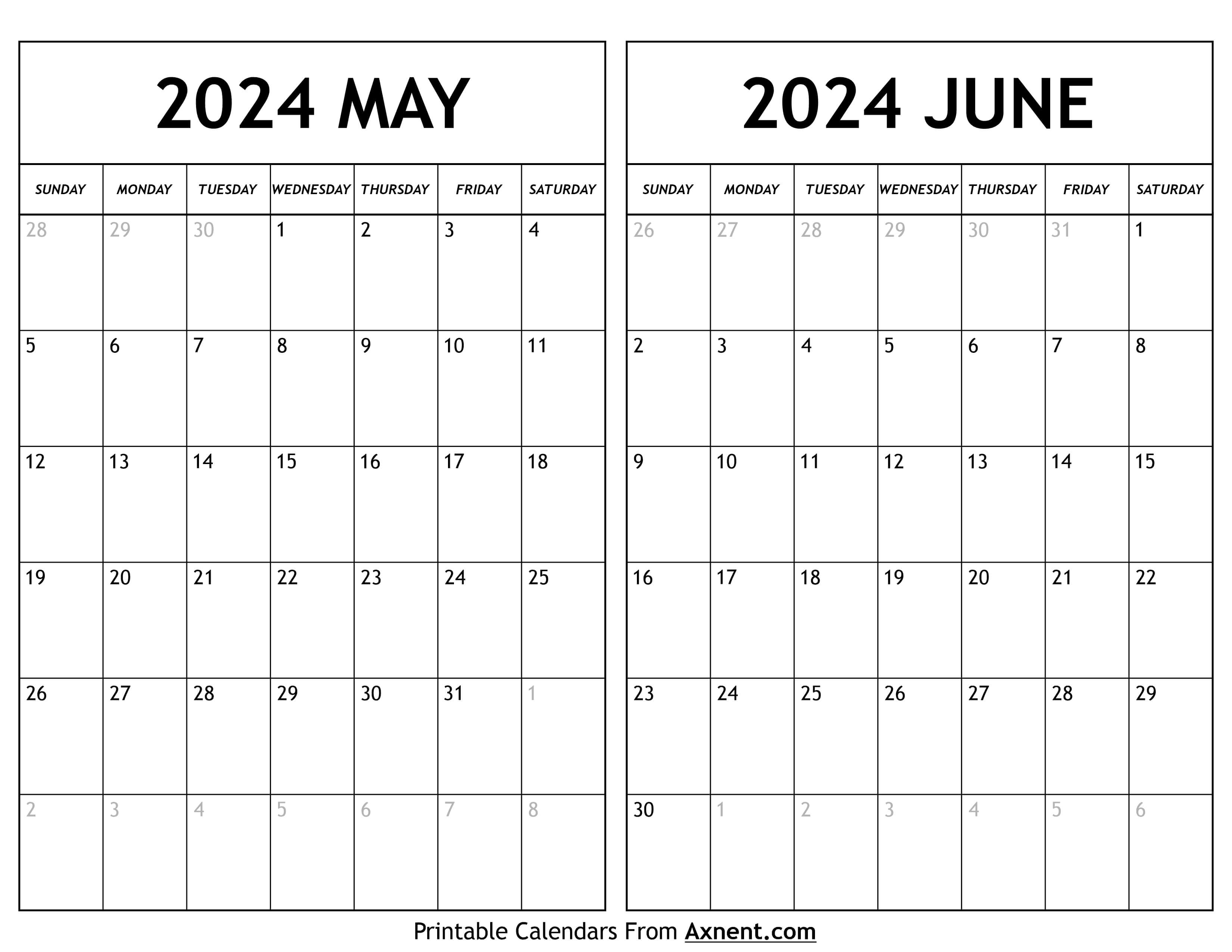 Calendar May And June 2024 Trude Hortense